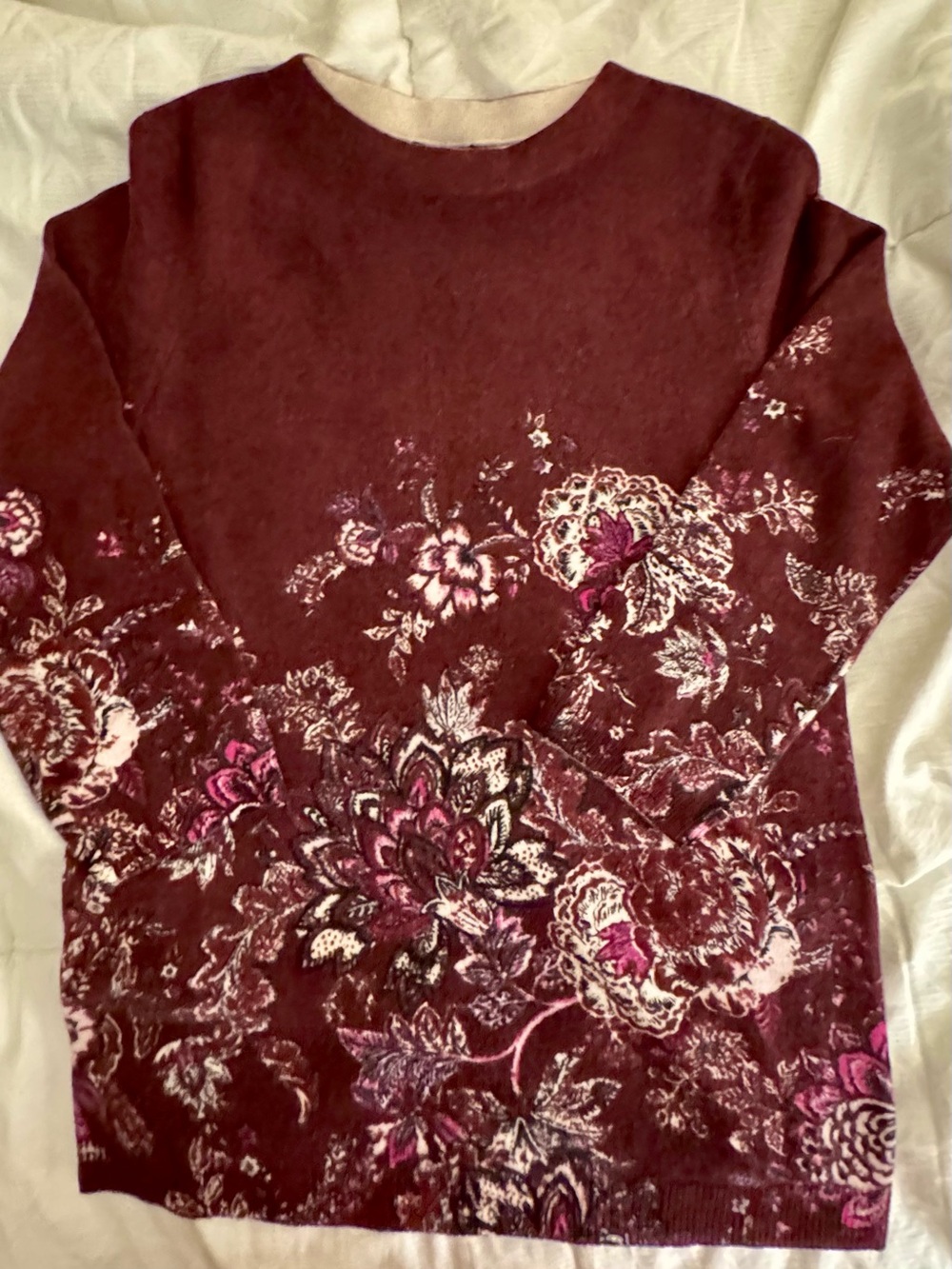 NWT Audrey Cashmere Sweater, Fresco Floral